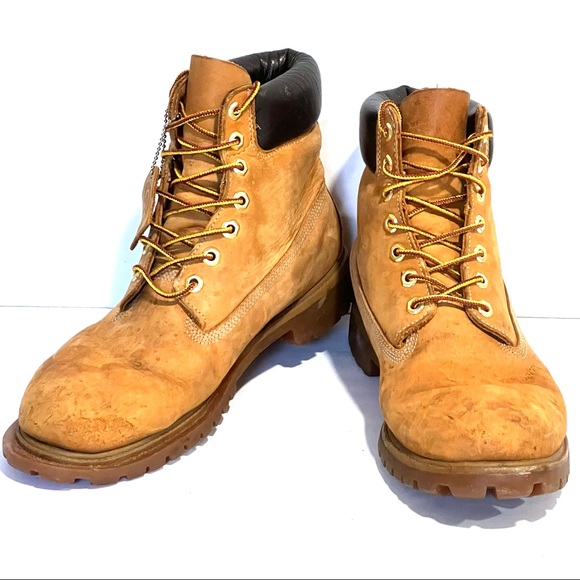 Timberland 6-Inch Premium Waterproof Suede Leather Tan Hiking Boot - Size 10.5 - Picture 13 of 16